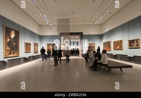 Bergamo, Italien. Januar 2024. 2023 der Carrara Academy: 130 000 Besucher, davon 80 % Italiener und 20 % Ausländer und 12 Ausstellungen. Quelle: Unabhängige Fotoagentur/Alamy Live News Stockfoto