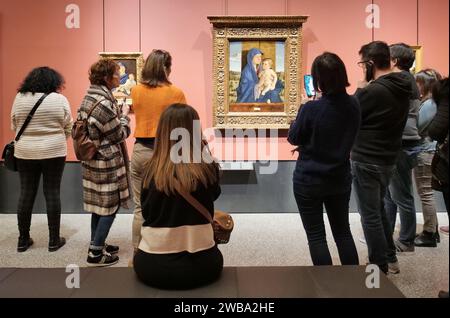 Bergamo, Italien. Januar 2024. 2023 der Carrara Academy: 130 000 Besucher, davon 80 % Italiener und 20 % Ausländer und 12 Ausstellungen. Quelle: Unabhängige Fotoagentur/Alamy Live News Stockfoto