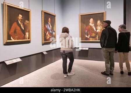 Bergamo, Italien. Januar 2024. 2023 der Carrara Academy: 130 000 Besucher, davon 80 % Italiener und 20 % Ausländer und 12 Ausstellungen. Quelle: Unabhängige Fotoagentur/Alamy Live News Stockfoto