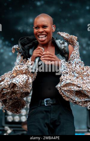 Skin - Skunk Anansie, V2010, Hylands Park, Chelmsford, Essex, Großbritannien - 22. August 2010 Stockfoto