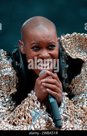 Skin - Skunk Anansie, V2010, Hylands Park, Chelmsford, Essex, Großbritannien - 22. August 2010 Stockfoto