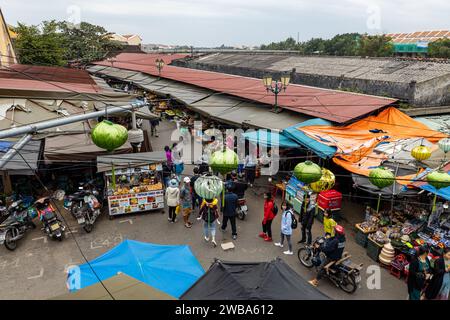 Der Obst- und Gemüsemarkt von Hoi an in Vietnam Stockfoto