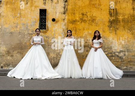 Eine Braut- und Hochzeitsfotografie in Hoi an Vietnam Stockfoto