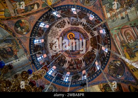 Decke des Bachkovo-Klosters. Provinz Plovdiv, Bulgarien. Südosteuropa. Stockfoto