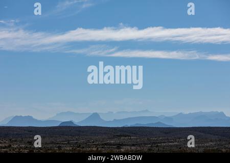 Chisos Mountains in Big Bend NP in Texas Stockfoto