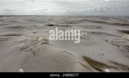 Lencois Maranhenses, die größte Fläche weißer Sanddünen Brasiliens. Stockfoto