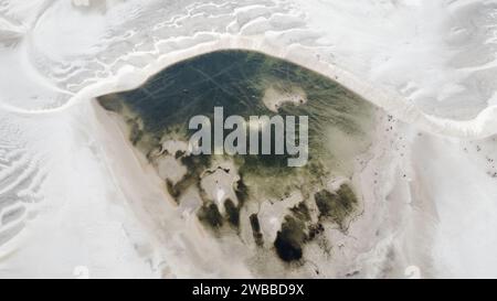 Lencois Maranhenses, die größte Fläche weißer Sanddünen Brasiliens. Stockfoto