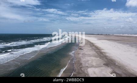 Lencois Maranhenses, die größte Fläche weißer Sanddünen Brasiliens. Stockfoto