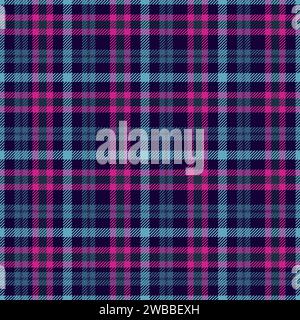 Nahtloses Karomuster. Das sich wiederholende Karomuster-Material sorgt für Designdrucke im Karomuster. Wiederholte Prüfung. Prüft die quadratische Linie. Vichi-Tuch. Tartan wiederholen Stock Vektor