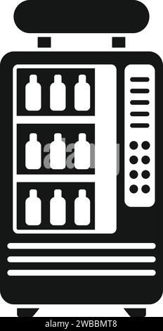 Trinkgetränk Kühlsymbol einfacher Vektor. Kühlerflasche. Lieferung im Büro Stock Vektor