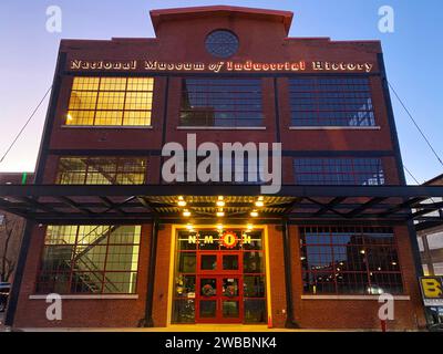 National Museum of Industrial History in Bethlehem, Pennsylvania, untergebracht im ehemaligen Bethlehem Steel Building Stockfoto