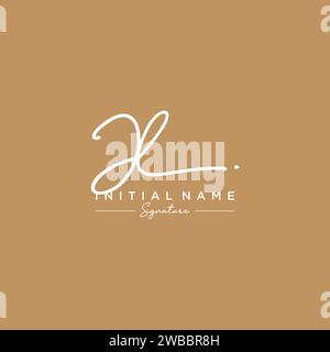 Vektor der JL-Signatur-Logo-Vorlage. Stock Vektor