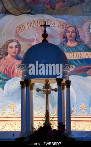 St. Ignatius Mission Kirchenaltar, St. Ignatius Mission, Montana Stockfoto