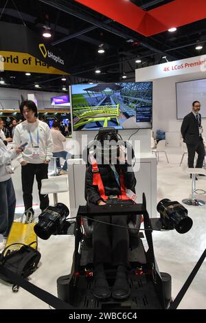 Las Vegas, NV, USA. Januar 2024. Blick auf die CES 2024 im Las Vegas Convention Center in Las Vegas, Nevada, am 9. Januar 2024. Quelle: Dee Cee Carter/Media Punch/Alamy Live News Stockfoto