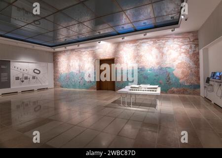 Museum von Jugoslawien: 25 Mai Halle, Innenraum. Belgrad, Serbien. Stockfoto