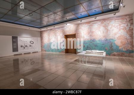 Museum von Jugoslawien: 25 Mai Halle, Innenraum. Belgrad, Serbien. Stockfoto