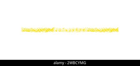 Handgezeichnete einfache Linie, gezeichnet mit Wachsmalstift, Kreide oder Holzkohle. Ungleichmäßige, trockene Textur zum Unterstreichen oder Hervorheben von Text. Bleistift gezeichnete Linien, stri Stock Vektor