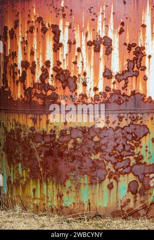 Verrostete Silos in Sugar Grove, Pennsylvania, USA Stockfoto