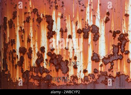 Verrostete Silos in Sugar Grove, Pennsylvania, USA Stockfoto