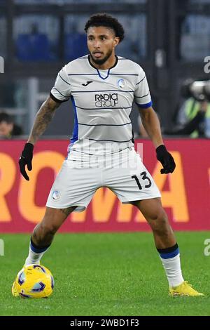 Rom, Latium. Januar 2024. Ederson von Atalanta während des Spiels der Serie A zwischen Roma und Atalanta im Olympiastadion, Italien, 7. Januar 2024. Photographer01 Credit: Unabhängige Fotoagentur/Alamy Live News Stockfoto