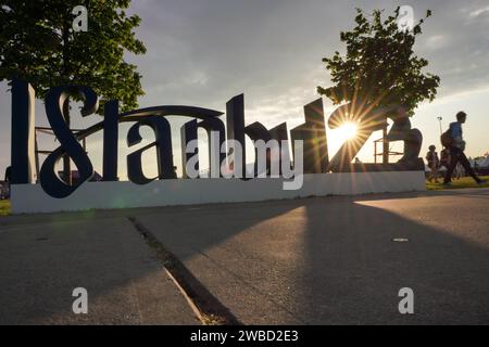 ISTANBUL, TURKIYE - 09. JUNI 2023: Champions League Final Festival Area Stockfoto