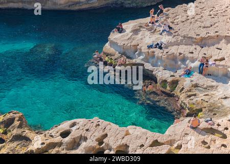 St. Peters Pools, Malta Stockfoto