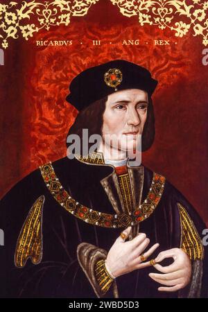 König Richard III. Von England (1452–1485), Portraitgemälde in Öl auf Tafel von unbekanntem Künstler, 1575-1599 Stockfoto