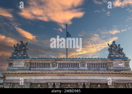 Altes Gebäude des Konservatoriums von Straßburg, Frankreich, in der Av. De la Marseillaise, heute besetzt durch das Nationaltheater von Straßburg. Stockfoto