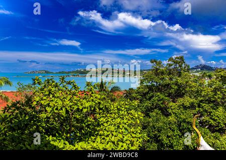 Blick auf die Küstenlandschaft, Bo Phut, Ko Samui, Thailand Stockfoto