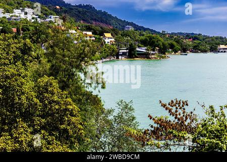 Blick auf die Küstenlandschaft, Bo Phut, Ko Samui, Thailand Stockfoto