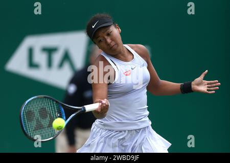 Aktenfoto vom 20.06.2019 von Naomi Osaka, die ebenfalls nach Brisbane zurückkehrte und ihr erstes Turnier seit September 2022 nach der Geburt von Tochter Shai im Juli spielte. Ausgabedatum: Mittwoch, 10. Januar 2024. Stockfoto