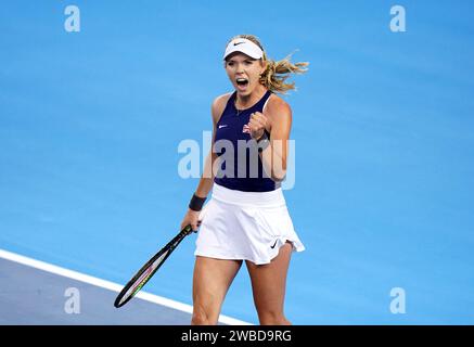 Aktenfoto vom 11.11.2023 von Katie Boulter. Bilddatum: Samstag, 11. November 2023. Ausgabedatum: Mittwoch, 10. Januar 2024. Stockfoto