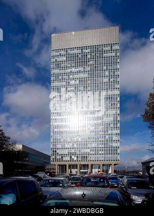 Der denkmalgeschützte Sheffield Arts Tower, Sheffield University, South Yorkshire, Vereinigtes Königreich Stockfoto