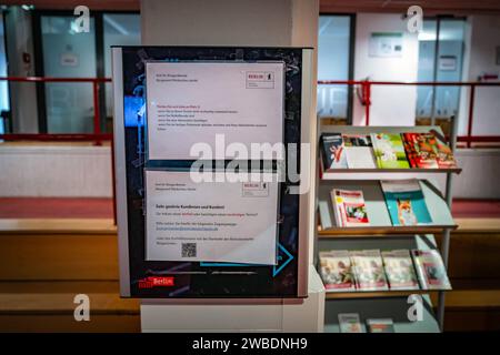 Berlin Reinickendorf nichts los im Bürgeramt Reinickendorf / Märkisches Viertel - 10.01.2024 Berlin *** Berlin Reinickendorf nichts los im Bürgeramt Reinickendorf Märkisches Viertel 10 01 2024 Berlin Stockfoto