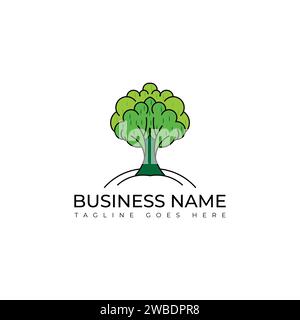 Vektorbild des Logos „Tree of Life“. Baumlogo, Lebensbaum-Symbol auf weißem Hintergrund. Vektorabbildung Stock Vektor