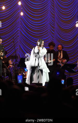 ISTANBUL, TURKIYE - 12. MAI 2023: Türkischer Sänger Zeynep Bastik Konzert in Istanbul Stockfoto