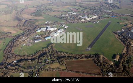 Luftaufnahme der RAF Cosford, einer RAF-Luftwaffenbasis in der Nähe von Wolverhampton Stockfoto