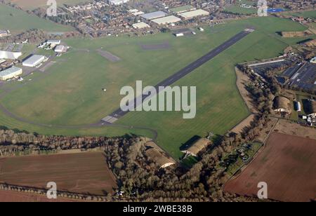 Luftaufnahme der RAF Cosford, einer RAF-Luftwaffenbasis in der Nähe von Wolverhampton Stockfoto