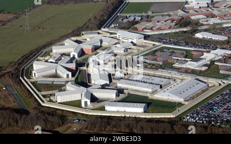 Luftaufnahme von HMP Featherstone Stockfoto