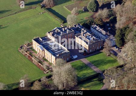 Himley Hall and Park aus der Vogelperspektive in Himley, Dudley, West Midlands, Großbritannien Stockfoto