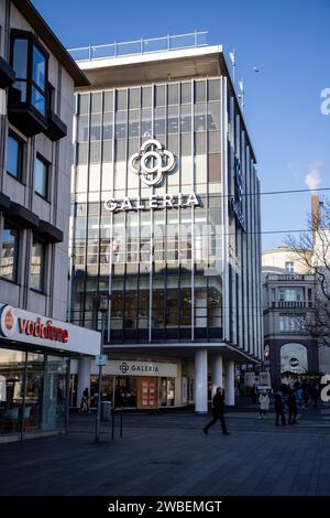 Kassel, 10. Januar 2023, Kaufhauskette Galeria Karstadt Kaufhof hat zum dritten Mal seit Mai 2020 Konkurs angemeldet, Schließung des Kaufhauses in Kassel ist derzeit ausgeschlossen, aber die Mitarbeiter sind immer noch unzufrieden, Credit: Karsten Socher Fotografie/Alamy Live News Stockfoto