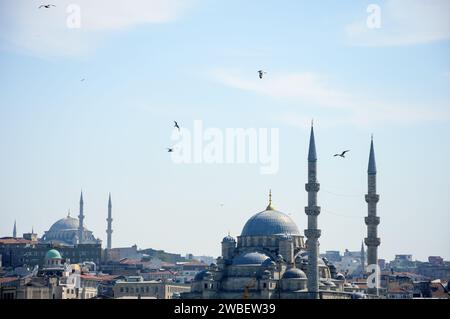Yeni Camii befindet sich im Viertel Eminonü in Istanbul, Türkei Stockfoto