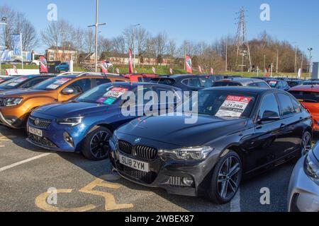 2018 BMW 320D Xdrive Msport Shadow Ed A190 Step Auto Start/Stop Black Car Limousine Diesel 1995 ccm; Verkauf von Gebrauchtwagen in Preston, Großbritannien Stockfoto