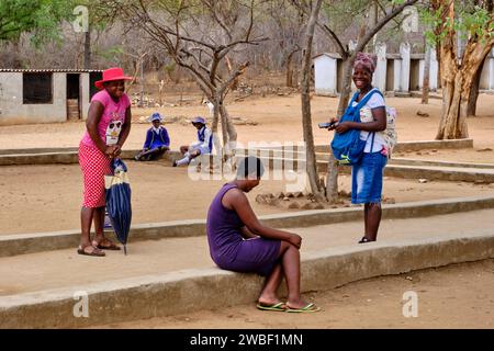 Simbabwe, Matabeleland Nord, Dorf bei Hwange, Grundschule Stockfoto