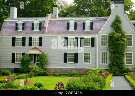 Altes Haus am Peacefield, Adams National Historical Park, Quincy, Massachusetts Stockfoto