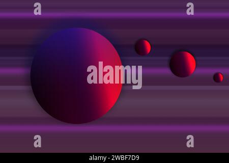 Moderne futuristische abstrakte geometrische Kugelgradientenformen Stockfoto