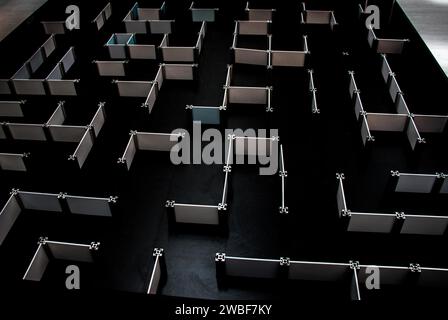 Perspektivische Vision, Marketing, Strategie, Lösungskonzept finden Stockfoto