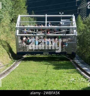 Schrägbahn zu den Hochgebirgsstauseen Kaprun, Pinzgau, Salzburger Land, Österreich Stockfoto