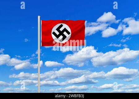 Die Flagge des Dritten Reiches, 1933-1945, Studio Stockfoto