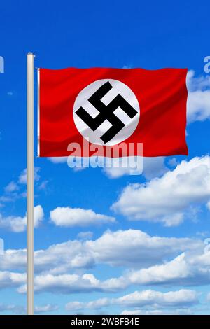 Die Flagge des Dritten Reiches, 1933-1945, Studio Stockfoto